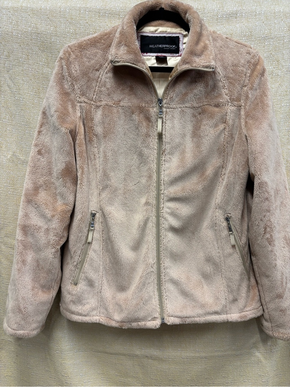 Weatherproof Women's Faux-Fur Jacket in Taupe